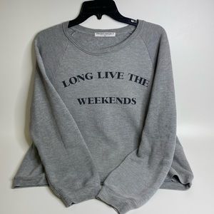 Project Social T Grey Thin Crewneck Sweatshirt